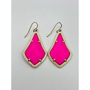 Kendra Scott Elle Drop Earrings Pink Gold-Plated Metal Lightweight & Chic Statem